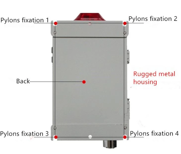 Wall Mounted Sulfur Dioxide SO2 Fixed Gas Detector