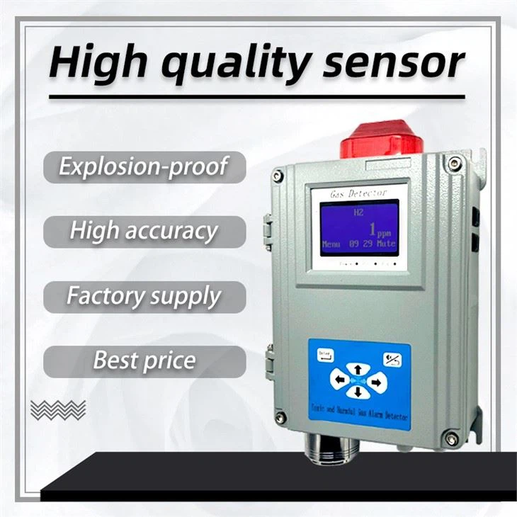 Fixed Wall Mounted Multi Gas Detector CH4 CO H2S O2 4 In 1 Gas Analyzer